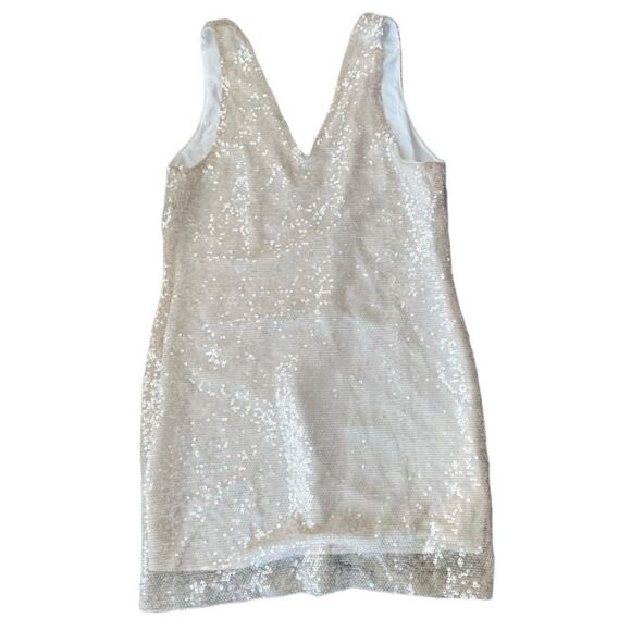 A New Day Dress Mini A-Line Sequins Cream Champagne NWT Small - Picture 2 of 7